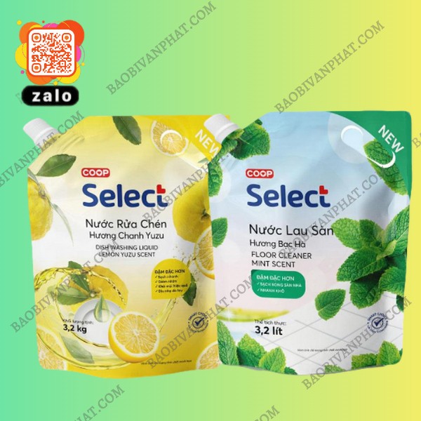 Bao bì đựng nước rửa chén có vòi