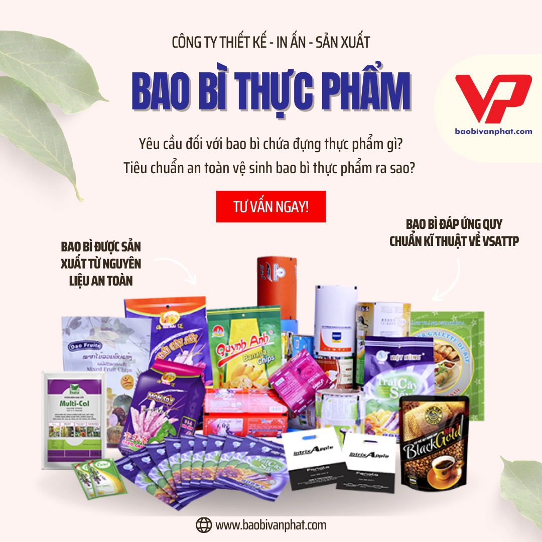 Bộ 3 Tiêu Chuẩn An Toàn Vệ Sinh Bao Bì Thực Phẩm